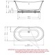 BC Designs Boat Bath With Aluminium Plinth 1580mm BAS763
