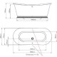 BC Designs The Boat Bath 1800mm BAS070