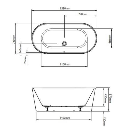 BC Designs Viado 1580mm BAS005