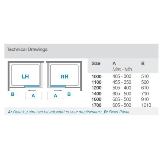 Merlyn Series 10 Sliding Door (with side panel)