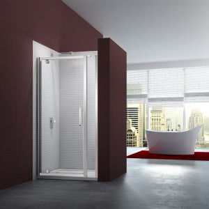 Merlyn Series 6 Pivot Door With Inline Panel