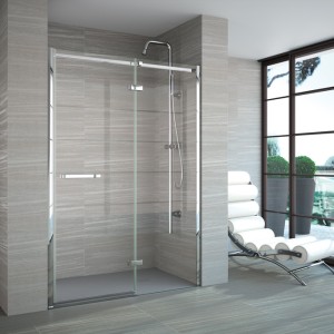 Merlyn Series 8 Frameless Hinge & Inline Door