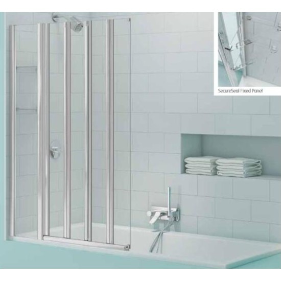 Merlyn SecureSeal 4 Fold Bath Screen