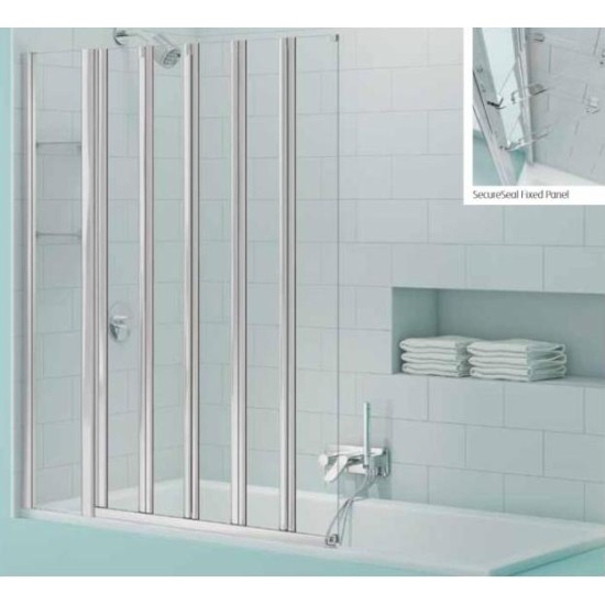 Merlyn SecureSeal 5 Fold Bath Screen