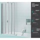 Merlyn SecureSeal 5 Fold Bath Screen