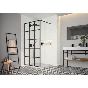 Merlyn Black Squared Shower Wall