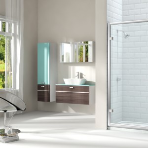 Merlyn Series 8 Hinged Door With Inline Panel