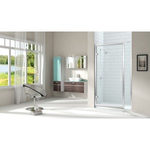 Merlyn Series 8 Hinged Door With Inline Panel