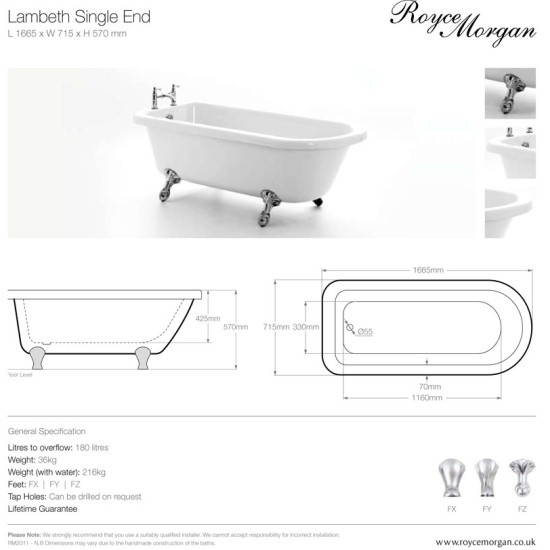 Royce Morgan Lambeth Single Ended