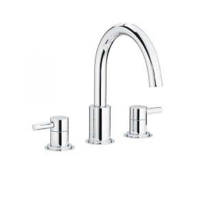 Swadling Absolute Swan Neck Deck Mounted Basin Mixer - 6910