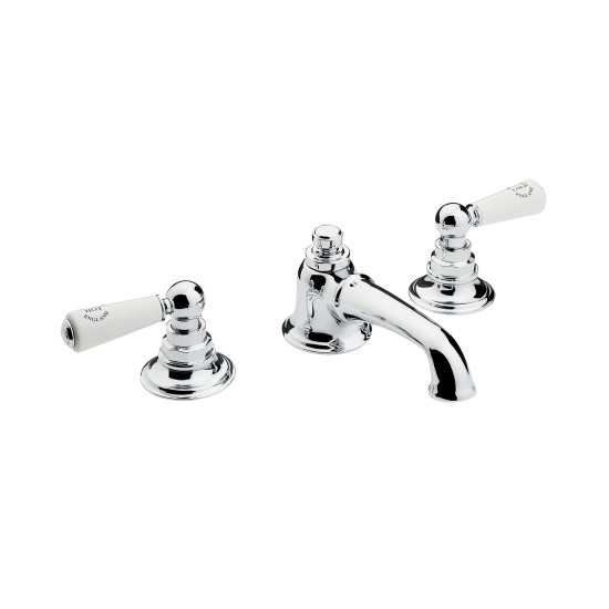 Swadling Invincible 1909 Deck-Mounted Bath Mixer - 7300005 - Lever or Crosshead      