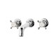 Swadling Invincible Wall Mounted Basin Mixer with Curved Spout - 7220006 - Crosshead or Lever