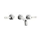 Swadling Invincible Wall Mounted Basin Mixer with Curved Spout - 7220006 - Crosshead or Lever