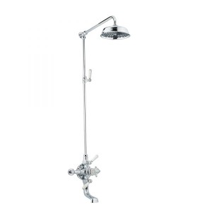 Swadling Invincible Double Exposed Shower Mixer, Rigid Riser Kit, Deluge and Integrated Bath Spout - 7530 - 7539