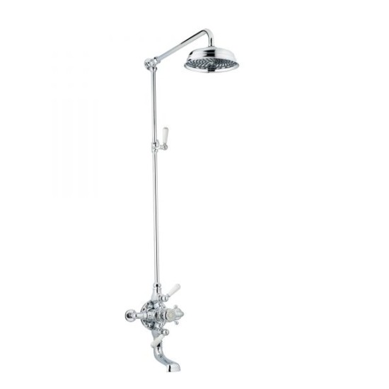 Swadling Invincible Double Exposed Shower Mixer, Rigid Riser Kit, Deluge and Integrated Bath Spout - 7530 - 7539