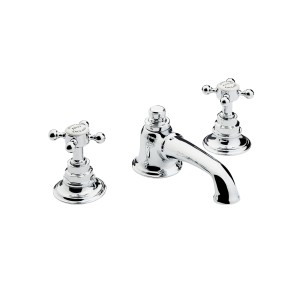 Swadling Invincible Deck Mounted 1909 Basin Mixer - 7200005 -  Lever Or Crosshead