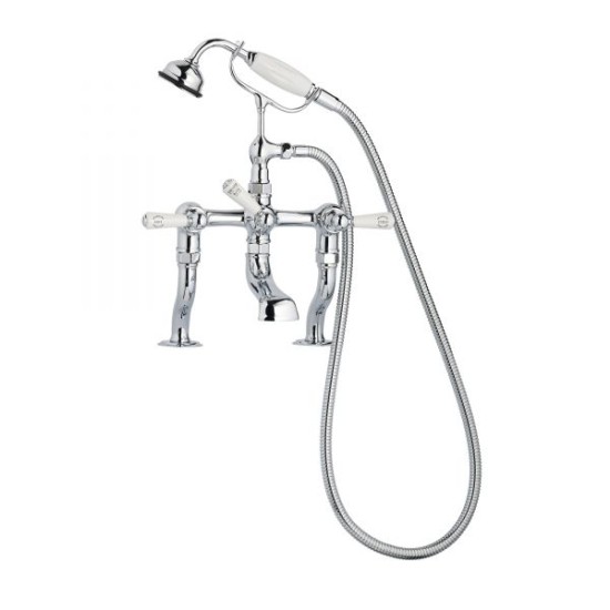 Swadling Invincible Deck Mounted Manual Bath/Shower Mixer - 7410000 Crosshead or Levers