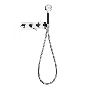 Swadling Absolute Double Controlled Thermostatic Shower Mixer including Hand Shower - 6250 