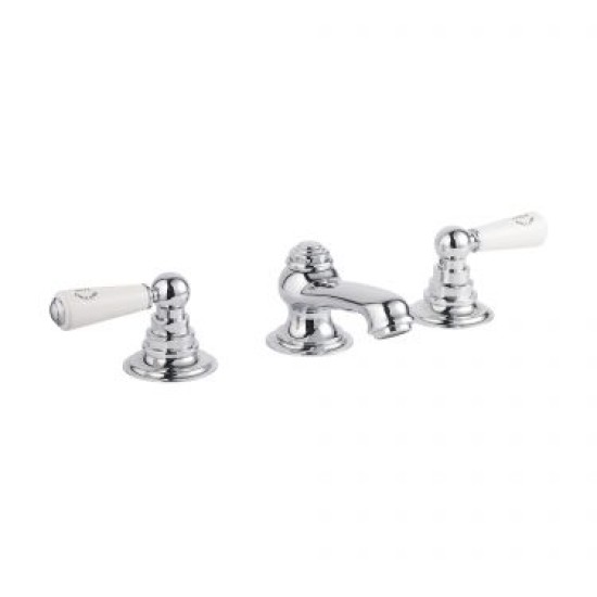 Swadling Invincible Deck Mounted Basin Mixer - 7200000 - Lever Or Crosshead