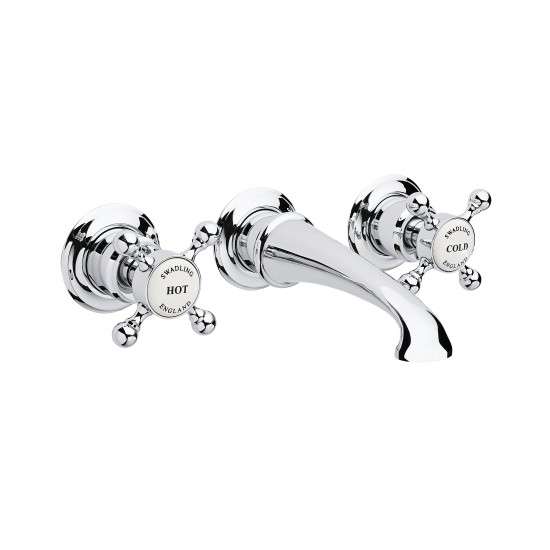 Swadling Invincible Wall Mounted Crosshead Basin Mixer - 7220000