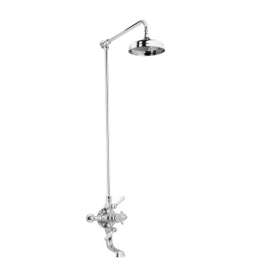 Swadling Invincible Double Exposed Shower Mixer, Rigid Riser Kit, Deluge and Integrated Bath Spout - 7140000 - 7140900
