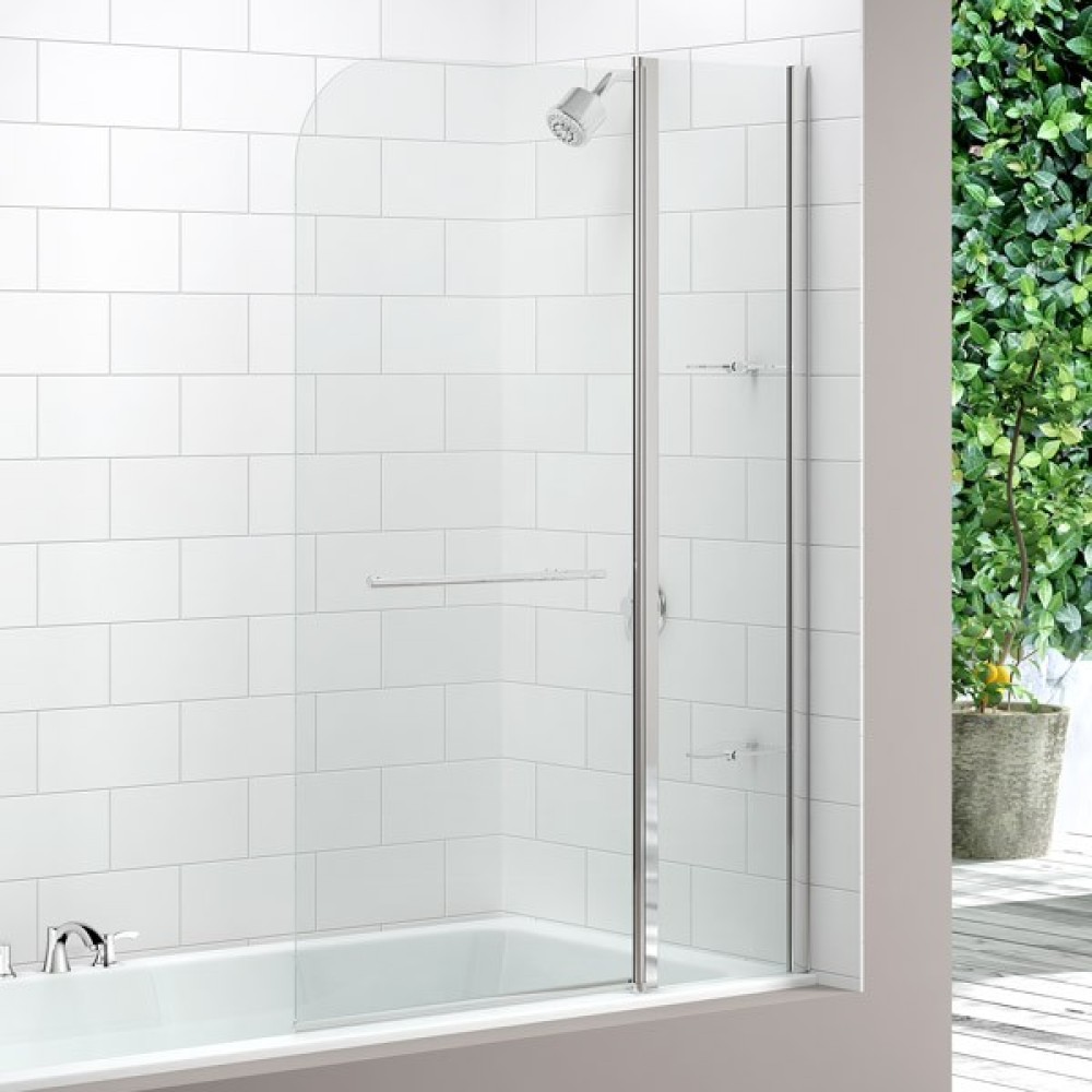 Merlyn MB3 Two Panel Curved Bath Screen