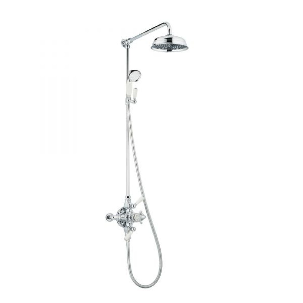 Swadling Invincible Double Exposed Shower Mixer with Rigid Riser, Deluge and Hand Shower - 7520 