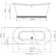 BC Designs The Boat Bath 1800mm BAS070