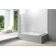 Merlyn MB8  2 Panel Folding Bath Screen Merlyn MB8  2 Panel Folding Bath Screen