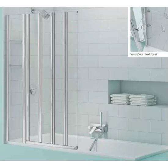 Merlyn SecureSeal 4 Fold Bath Screen