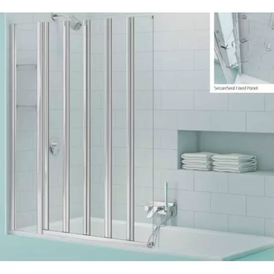 Merlyn SecureSeal 5 Fold Bath Screen