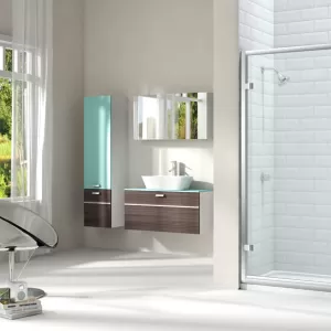 Merlyn Series 8 Hinged Door With Inline Panel