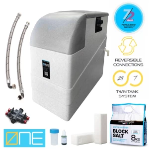 Monarch ONE NON-ELECTRIC Water Softener + Half Price 8kg Block Salt Offer