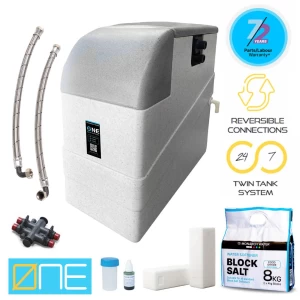 Monarch ONE NON-ELECTRIC Water Softener + Half Price 8kg Block Salt Offer