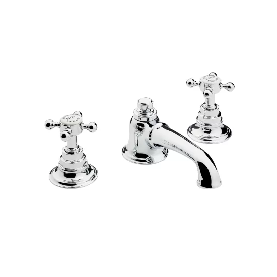 Swadling Invincible Deck Mounted 1909 Basin Mixer - 7200005 -  Lever Or Crosshead