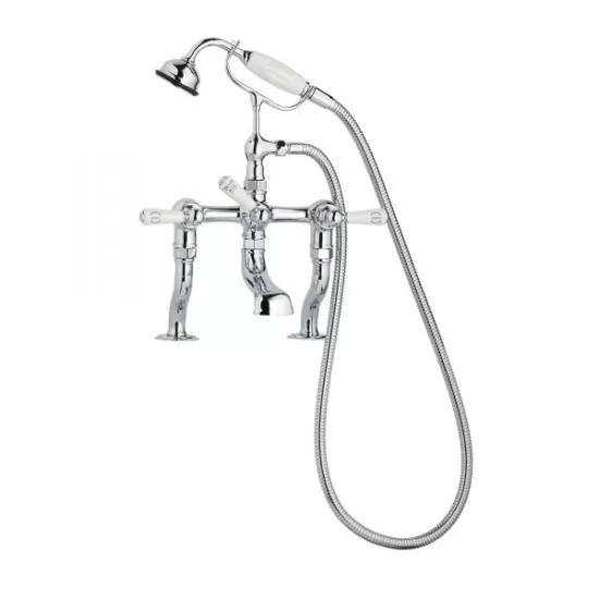 Swadling Invincible Deck Mounted Manual Bath/Shower Mixer - 7410000 Crosshead or Levers