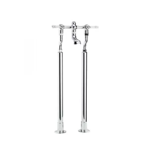 Swadling Invincible Floor Mounted Manual Bath Mixer - 7430000 + 5440000OOX - Lever or Crosshead