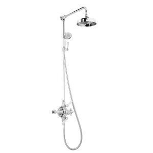 Swadling Invincible Double Exposed Shower Mixer with Rigid Riser, Deluge and Hand Shower - 7130000 - 7130800
