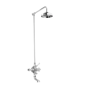 Swadling Invincible Double Exposed Shower Mixer, Rigid Riser Kit, Deluge and Integrated Bath Spout - 7140000 - 7140900