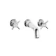 Swadling Illustrious Wall Mounted Bath Mixer with Curved Spout - 9321006 + 5TMANIFOLDXH