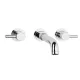 Swadling Absolute Wall Mounted Bath Mixer with Curved Spout - 6321006RDX +5TMANIFOLDLV