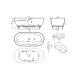 Clearwater Formoso Grande Freestanding Bath