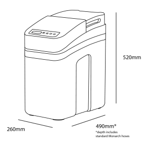 Monarch LUXE HE Water Softener + Half Price 10kg Salt Offer